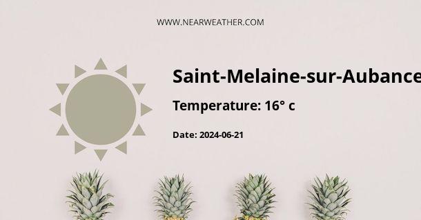 Weather in Saint-Melaine-sur-Aubance