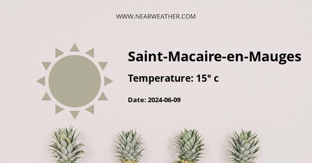 Weather in Saint-Macaire-en-Mauges