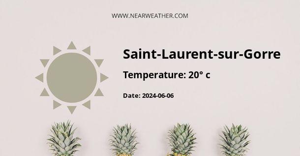 Weather in Saint-Laurent-sur-Gorre