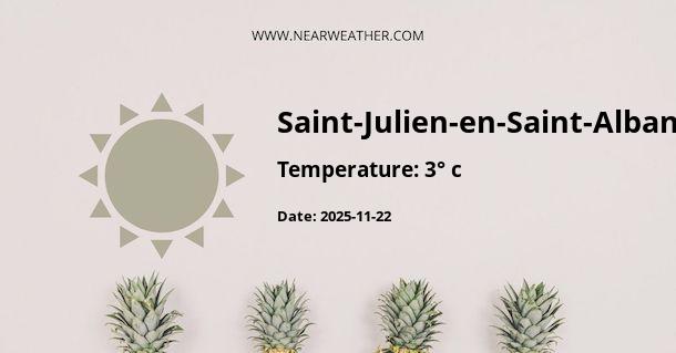 Weather in Saint-Julien-en-Saint-Alban