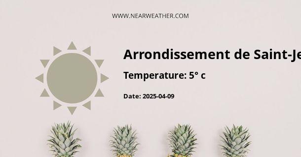 Weather in Arrondissement de Saint-Jean-de-Maurienne