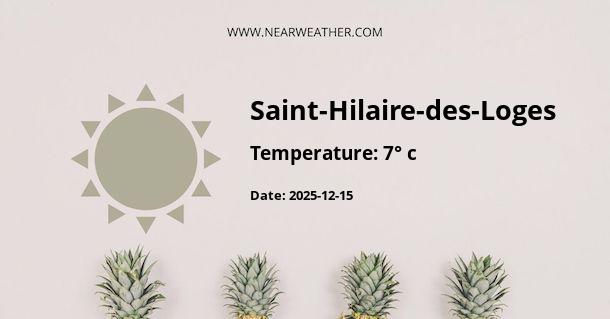 Weather in Saint-Hilaire-des-Loges