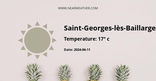 Weather in Saint-Georges-lès-Baillargeaux
