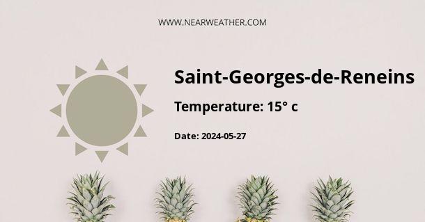 Weather in Saint-Georges-de-Reneins