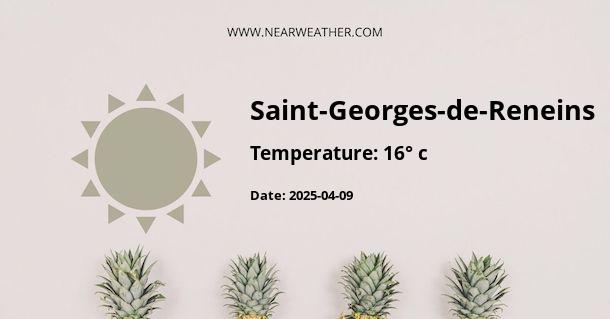 Weather in Saint-Georges-de-Reneins