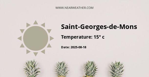 Weather in Saint-Georges-de-Mons