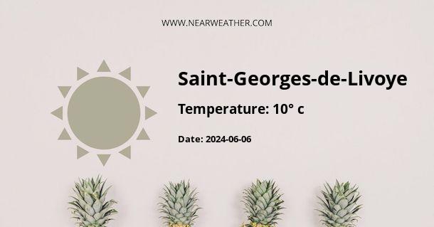 Weather in Saint-Georges-de-Livoye