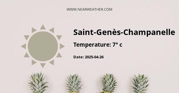 Weather in Saint-Genès-Champanelle