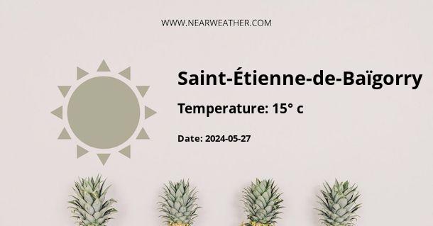 Weather in Saint-Étienne-de-Baïgorry