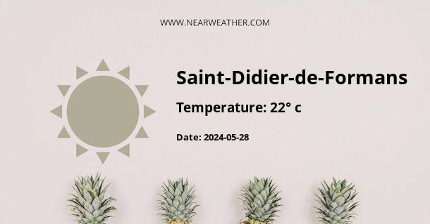 Weather in Saint-Didier-de-Formans
