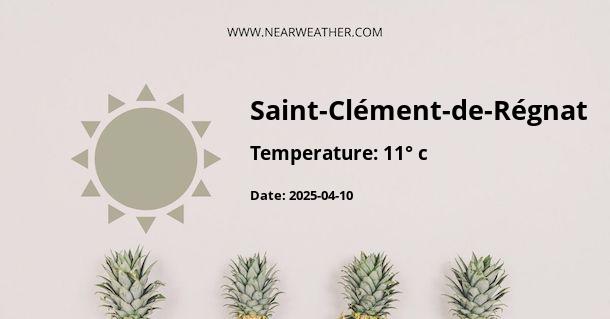 Weather in Saint-Clément-de-Régnat