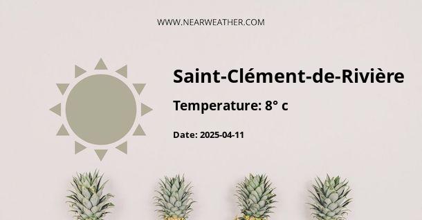 Weather in Saint-Clément-de-Rivière