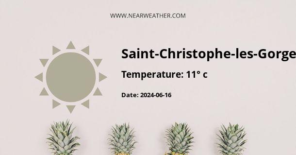 Weather in Saint-Christophe-les-Gorges