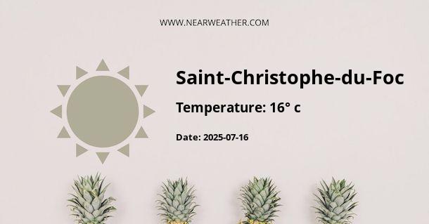 Weather in Saint-Christophe-du-Foc