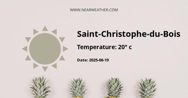 Weather in Saint-Christophe-du-Bois