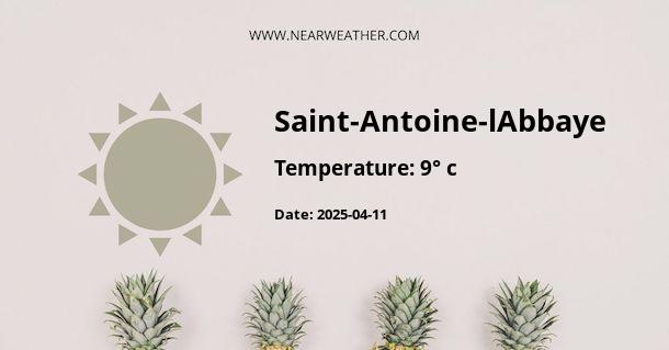 Weather in Saint-Antoine-lAbbaye