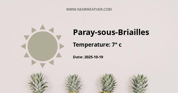 Weather in Paray-sous-Briailles