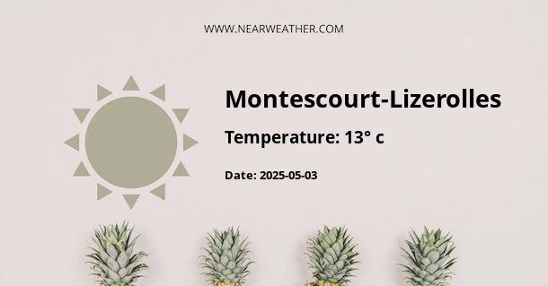Weather in Montescourt-Lizerolles