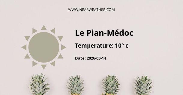 Weather in Le Pian-Médoc