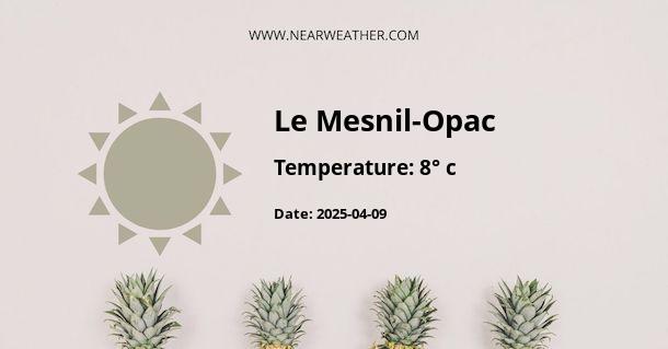 Weather in Le Mesnil-Opac