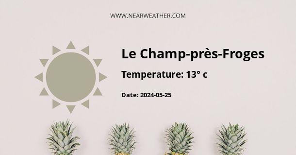 Weather in Le Champ-près-Froges