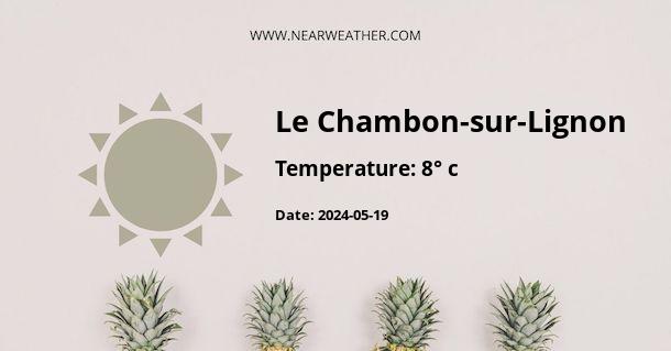 Weather in Le Chambon-sur-Lignon