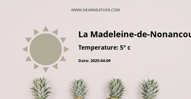 Weather in La Madeleine-de-Nonancourt