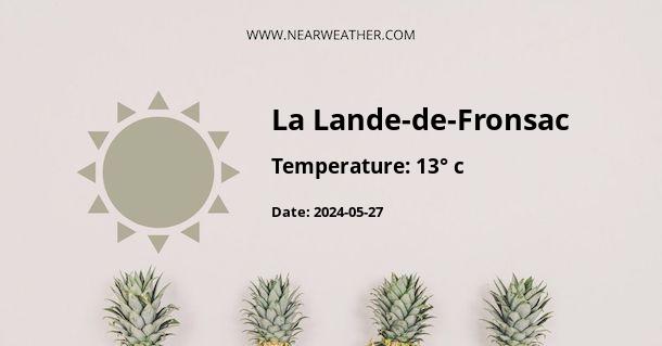 Weather in La Lande-de-Fronsac