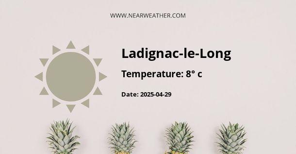 Weather in Ladignac-le-Long