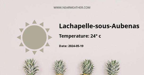 Weather in Lachapelle-sous-Aubenas