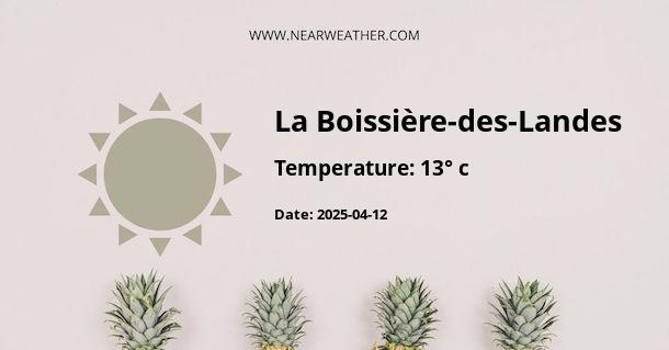 Weather in La Boissière-des-Landes