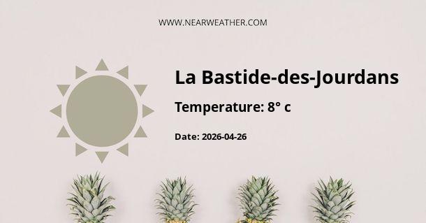 Weather in La Bastide-des-Jourdans
