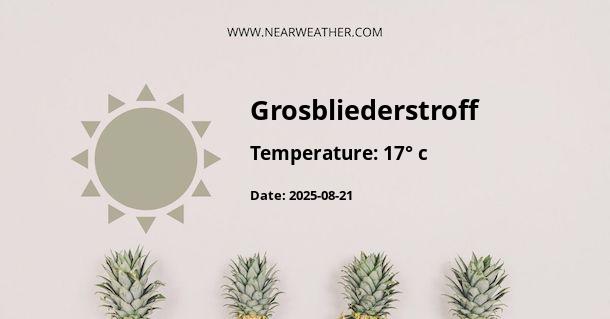 Weather in Grosbliederstroff