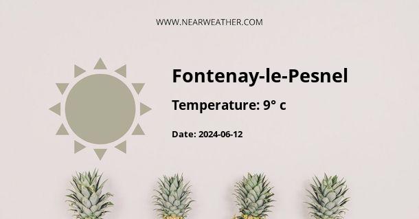 Weather in Fontenay-le-Pesnel