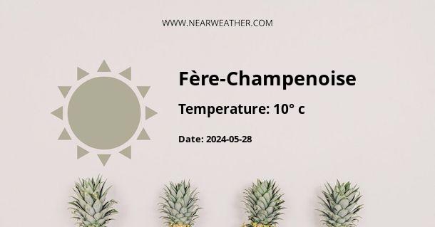 Weather in Fère-Champenoise