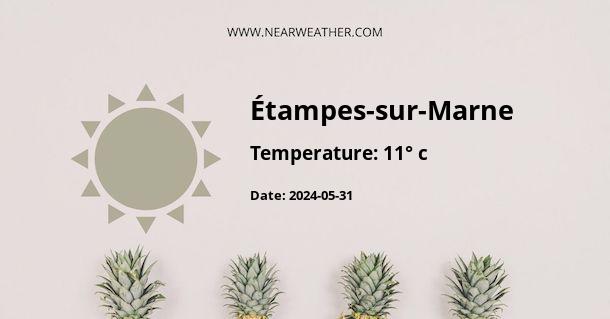 Weather in Étampes-sur-Marne