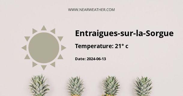 Weather in Entraigues-sur-la-Sorgue