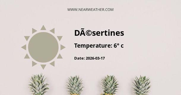 Weather in DÃ©sertines