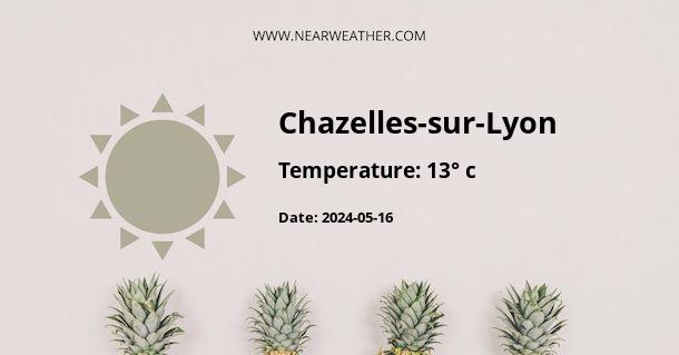 Weather in Chazelles-sur-Lyon