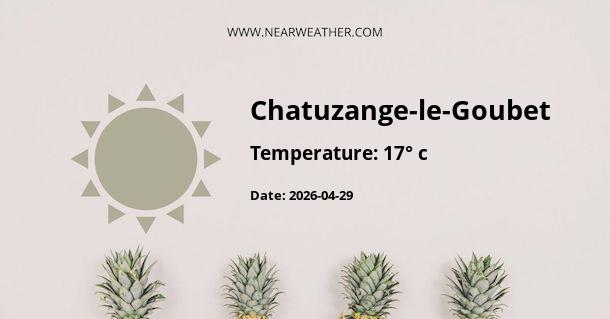 Weather in Chatuzange-le-Goubet