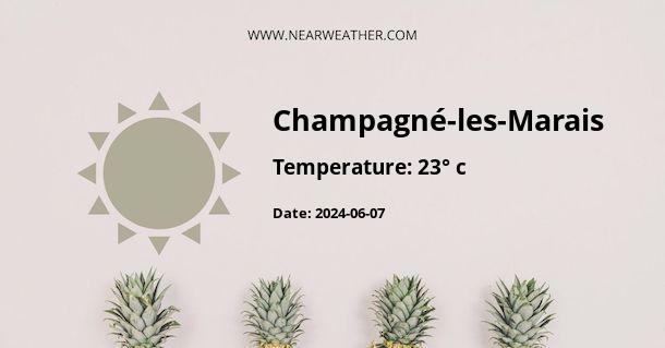 Weather in Champagné-les-Marais