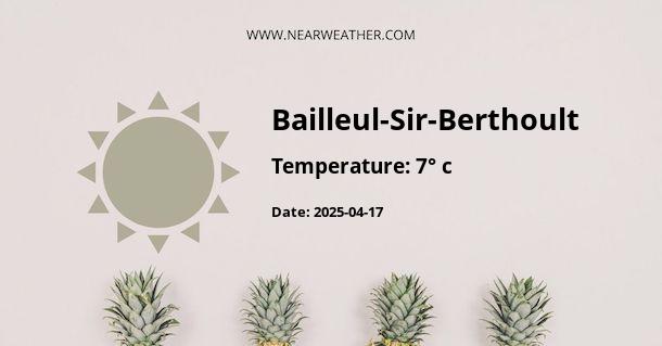 Weather in Bailleul-Sir-Berthoult