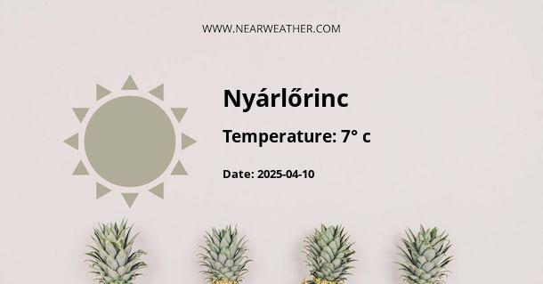 Weather in Nyárlőrinc