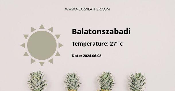 Weather in Balatonszabadi