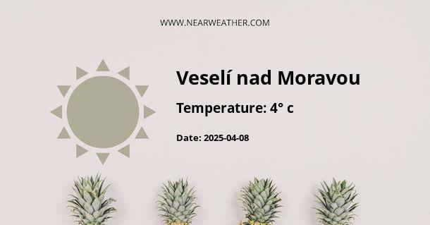 Weather in Veselí nad Moravou