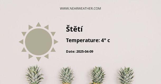 Weather in Štětí