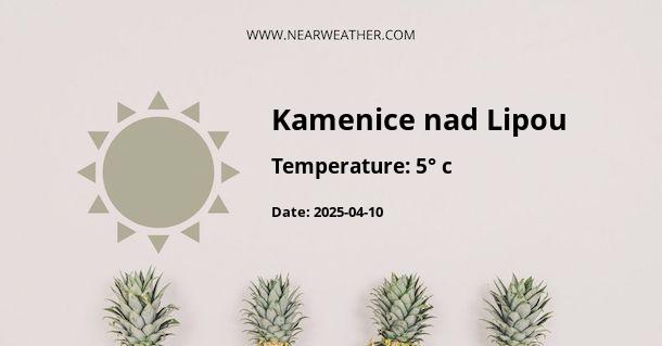 Weather in Kamenice nad Lipou