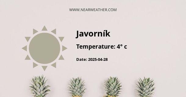 Weather in Javorník