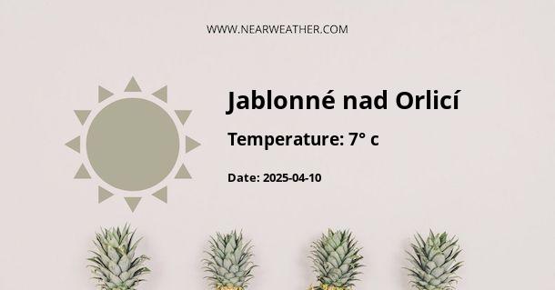 Weather in Jablonné nad Orlicí