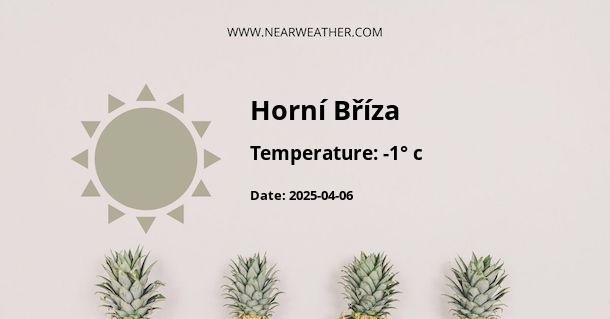 Weather in Horní Bříza